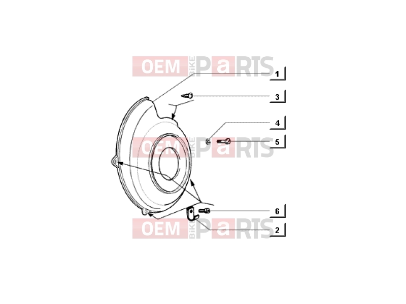 ape MIX 50CC 2T 1998-2008 ENGINE » SCROLL COVER