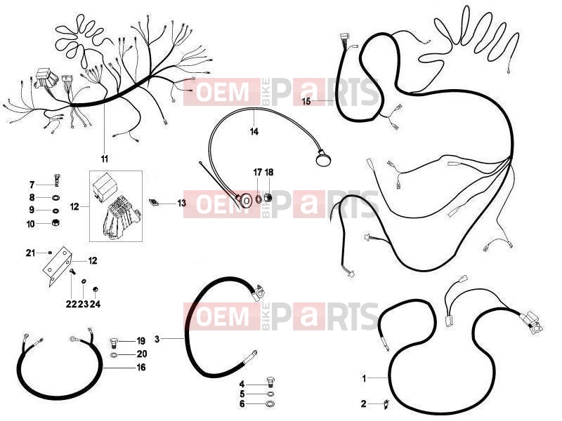 ape Calessino 2007-2012 ELECTRICAL SYSTEM » MAIN CABLE HARNESS