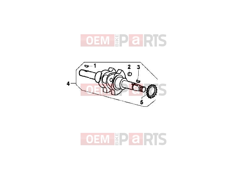 ape MP 601 Classic 2006-2013 ENGINE » CRANKSHAFT