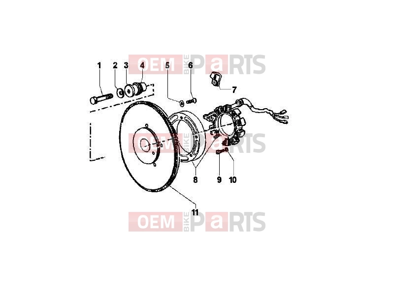ape MP 601 Classic 2006-2013 ENGINE » FLYWHEEL MAGNETO