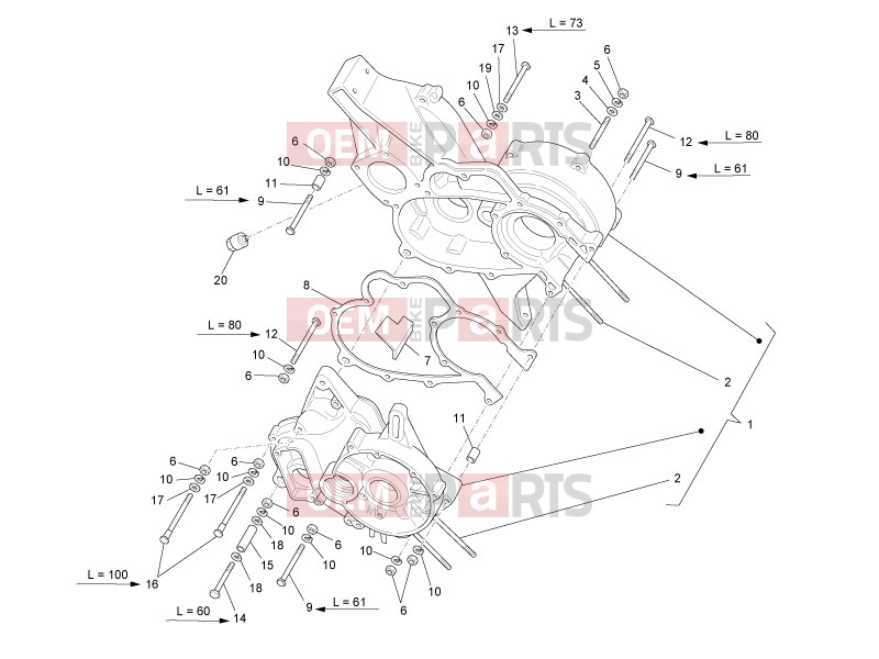 ape TM 703 2008-tól ENGINE » CRANKCASE