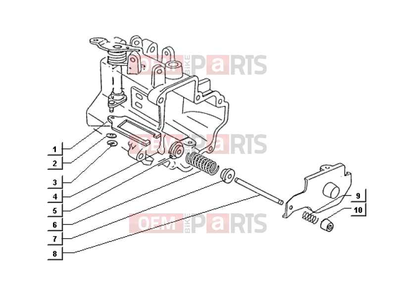 ape TM 703 DIESEL 422CC 1997-2004 ENGINE » SPRING CONTAINER