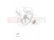 YAMAHA Aerox Naked NS 50 N NS50N AEROX NAKED (1PL8) 2016 REAR WHEEL