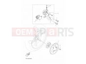 YAMAHA Aerox Naked NS 50 N NS50N AEROX NAKED (1PL8) 2016 REAR BRAKE CALIPER