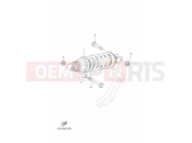 YAMAHA XSR 700 XSR700 (B344) 2016 REAR SUSPENSION