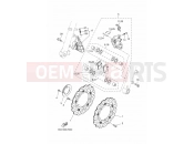 YAMAHA XSR 700 XSR700 (B344) 2016 FRONT BRAKE CALIPER