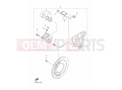YAMAHA XVS1300A (11C9) 2016 REAR BRAKE CALIPER