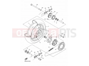 YAMAHA XJ6 N Diversion Naked XJ6NA XJ6 ABS (36BF) 2016 REAR WHEEL