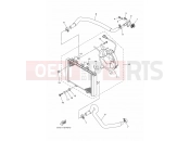 YAMAHA YFM 700 Kodiak YFM700FWB YFM70KDHG KODIAK 700 B168 2016 RADIATOR & HOSE