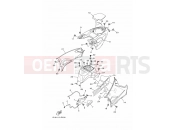 YAMAHA YFM 700 Kodiak YFM700FWB YFM70KDHG KODIAK 700 B168 2016 SIDE COVER