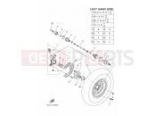 YAMAHA YFM 700 Kodiak YFM700FWB YFM70KDHG KODIAK 700 B168 2016 FRONT WHEEL