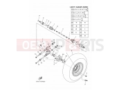 YAMAHA YFM 700 Kodiak YFM700FWB YFM70KDHG KODIAK 700 B168 2016 REAR WHEEL