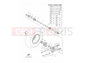 YAMAHA YFM 700 Kodiak YFM700FWB YFM70KDHG KODIAK 700 B168 2016 REAR WHEEL 2