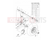 YAMAHA YFM 700 Grizzly YFM700FWAD YFM70GPSG GRIZZLY 700 EPS B313 2016 REAR WHEEL
