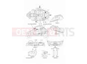 YAMAHA YXZ 1000 YXZ1000E YXZ10YMXJ YXZ1000R 2HCR 2018 EMBLEM & LABEL 1