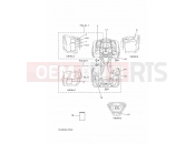 YAMAHA YFM 700 Grizzly YFM700FWAD YFM70GPAJ GRIZZLY 700 EPS B1AD 2018 EMBLEM & LABEL 1