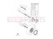 YAMAHA YXZ 1000 YXZ1000ETS YXZ10YESJ YXZ1000R SS B0F3 2018 FRONT WHEEL
