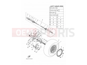YAMAHA YXZ 1000 YXZ1000ETS YXZ10YESJ YXZ1000R SS B0F3 2018 REAR WHEEL