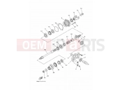 YAMAHA YFM 450 Kodiak YFM450FWB YFM45KDXJ KODIAK 450 BJ53 2018 MIDDLE DRIVE GEAR