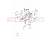 YAMAHA YFM 450 Kodiak YFM450FWB YFM45KDXJ KODIAK 450 BJ53 2018 REAR FENDER