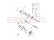YAMAHA YFM 450 Kodiak YFM450FWB YFM45KDXJ KODIAK 450 BJ53 2018 FRONT WHEEL