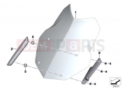 BMW Motorrad BMW 2011 R-Models K5x R 1200 GS (0A01, 0A11) Windshield / mount