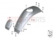 BMW Motorrad BMW 2011 R-Models K5x R 1200 GS (0A01, 0A11) Tank cover, center