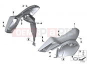 BMW Motorrad BMW 2011 R-Models K5x R 1200 GS (0A01, 0A11) Intake snorkel