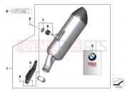 BMW Motorrad BMW 2011 R-Models K5x R 1200 GS (0A01, 0A11) Sport muffler