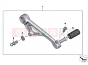 BMW Motorrad BMW 2011 R-Models K5x R 1200 GS (0A01, 0A11) Shift lever, adjustable