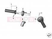 BMW Motorrad BMW 2011 R-Models K5x R 1200 GS (0A01, 0A11) Retrofit for heated grips