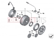 BMW Motorrad BMW 2002 F-Models F 650 CS 02 (0174,0184) Alternator