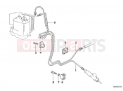BMW Motorrad BMW 2002 R-Models 4V R 850 R 94 (0401,0406) Brake pipe rear ABS