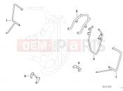 BMW Motorrad BMW 2002 R-Models 4V R 850 R 94 (0401,0406) Protection bar front,chrome, authorities