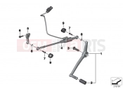 BMW Motorrad BMW 2013 S models HP4 (0D01, 0D11) External gearshift parts/Shift lever
