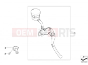 BMW Motorrad BMW 2013 S models HP4 (0D01, 0D11) Handbrake lever