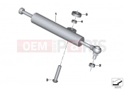 BMW Motorrad BMW 2013 S models HP4 (0D01, 0D11) Steering damper, adjustable