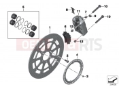 BMW Motorrad BMW 2013 S models HP4 (0D01, 0D11) Front wheel brake