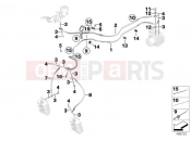 BMW Motorrad BMW 2013 S models HP4 (0D01, 0D11) Brake pipe front ABS
