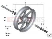BMW Motorrad BMW 2013 S models HP4 (0D01, 0D11) Forged wheel, front