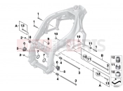 BMW Motorrad BMW 2013 S models HP4 (0D01, 0D11) Engine mount - swing arm pivot