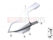 BMW Motorrad BMW 2013 S models HP4 (0D01, 0D11) Trim panel upper part