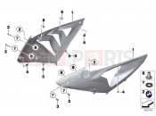 BMW Motorrad BMW 2013 S models HP4 (0D01, 0D11) Fairing side section, front