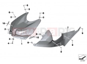 BMW Motorrad BMW 2013 S models HP4 (0D01, 0D11) Tank cover, center