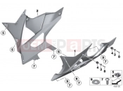 BMW Motorrad BMW 2013 S models HP4 (0D01, 0D11) Engine spoiler