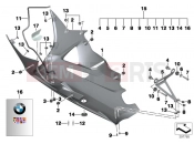 BMW Motorrad BMW 2013 S models HP4 (0D01, 0D11) Engine spoiler in Carbon