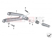 BMW Motorrad BMW 2013 S models HP4 (0D01, 0D11) Rear footrests