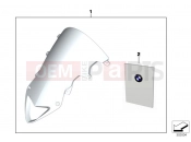 BMW Motorrad BMW 2013 S models HP4 (0D01, 0D11) Windshield, high
