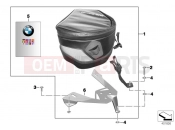BMW Motorrad BMW 2013 S models HP4 (0D01, 0D11) Tank-Bag