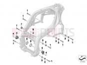 BMW Motorrad BMW 2013 S models S 1000 RR 15 (0D10,0D21) Engine mount - swing arm pivot